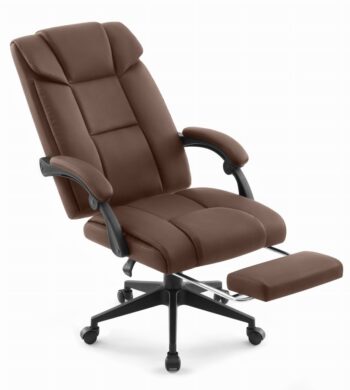 Kancelárske kreslo HC-1029 Brown s opierkou nôh