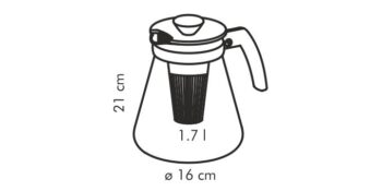 Kanvica TEO s vylúhovacími sitkami, Tescoma 1,7 l, 1,7 l