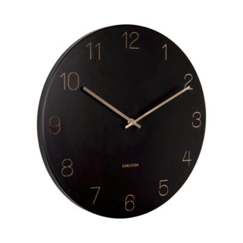 Karlsson 5762BK dizajnové nástenné hodiny, pr. 40 cm