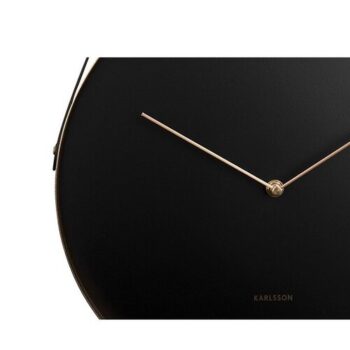 Karlsson 5767BK dizajnové nástenné hodiny, pr. 34 cm