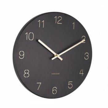 Karlsson 5788BK dizajnové nástenné hodiny, pr. 30 cm