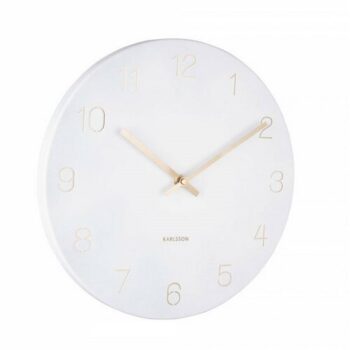Karlsson 5788WH dizajnové nástenné hodiny, pr. 30 cm