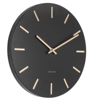 Karlsson 5821BK Dizajnové nástenné hodiny pr. 30 cm