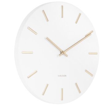 Karlsson 5821WH Dizajnové nástenné hodiny, pr. 30 cm