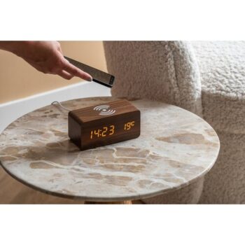Karlsson 5933DW LED budík/hodiny s nabíjaním 15 cm