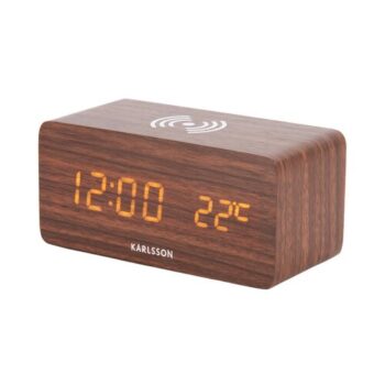 Karlsson 5933DW LED budík/hodiny s nabíjaním 15 cm