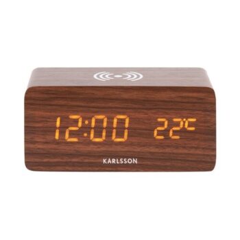 Karlsson 5933DW LED budík/hodiny s nabíjaním 15 cm