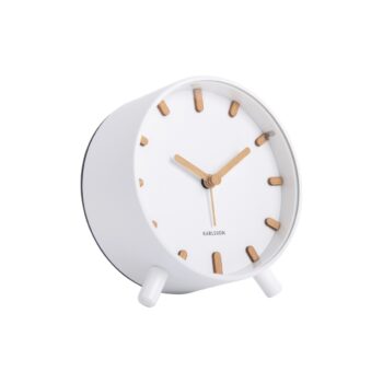 Karlsson 5943WH dizajnový budík 11 cm
