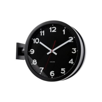 Karlsson 5966BK obojstranné nástenné hodiny 38 cm