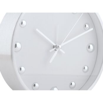 Karlsson 5970WH dizajnové stolové hodiny/budíkbiela, priemer  16 cm