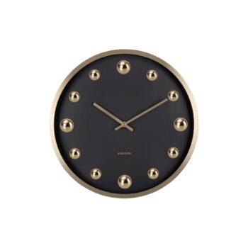 Karlsson 5971BK dizajnové nástenné hodiny čierna, pr. 35 cm
