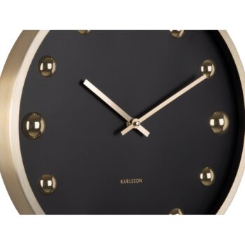 Karlsson 5971BK dizajnové nástenné hodiny čierna, pr. 35 cm
