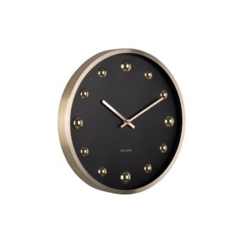 Karlsson 5971BK dizajnové nástenné hodiny čierna, pr. 35 cm