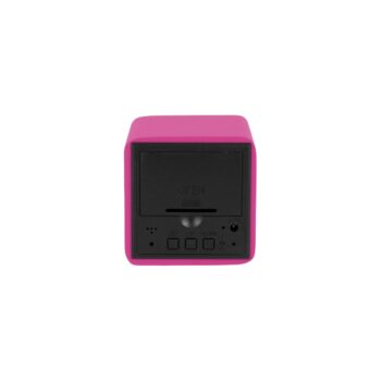 Karlsson 5982BP dizajnové LED hodiny s budíkom ružová, 7 cm