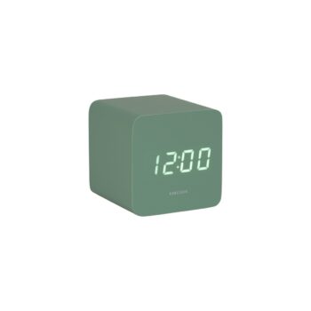 Karlsson 5982GR dizajnové LED hodiny s budíkomzelená, 7 cm