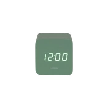 Karlsson 5982GR dizajnové LED hodiny s budíkomzelená, 7 cm