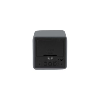 Karlsson 5982GY dizajnové LED hodiny s budíkom sivá, 7 cm