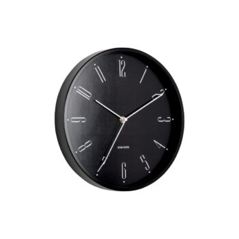 Karlsson 5988BK dizajnové nástenné hodiny čierne,priemer 30 cm