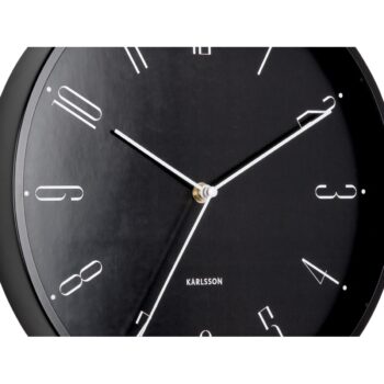 Karlsson 5988BK dizajnové nástenné hodiny čierne,priemer 30 cm