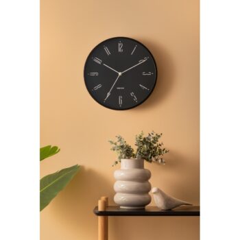 Karlsson 5988BK dizajnové nástenné hodiny čierne,priemer 30 cm