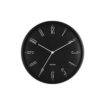 Karlsson 5988BK dizajnové nástenné hodiny čierne,priemer 30 cm