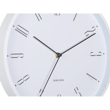 Karlsson 5988WH dizajnové nástenné hodiny biela, p. 30 cm