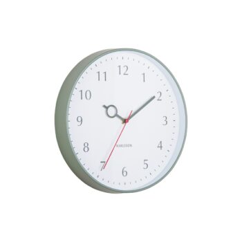 Karlsson 5992GR dizajnové nástenné hodiny zelená, pr. 30 cm