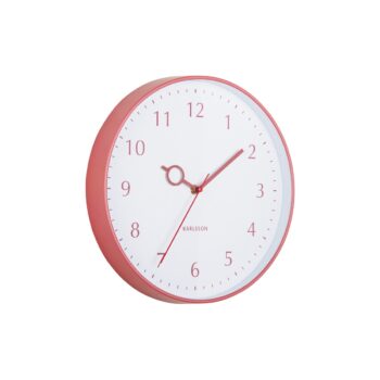 Karlsson 5992RD dizajnové nástenné hodiny červená, pr. 30 cm