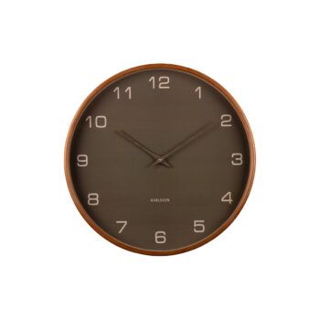 Karlsson 5993MG dizajnové nástenné hodiny hnedé,priemer 40 cm