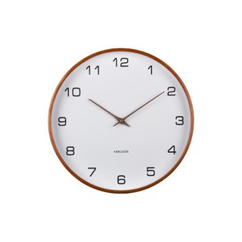 Karlsson 5993WH dizajnové nástenné hodiny biela, pr. 40 cm