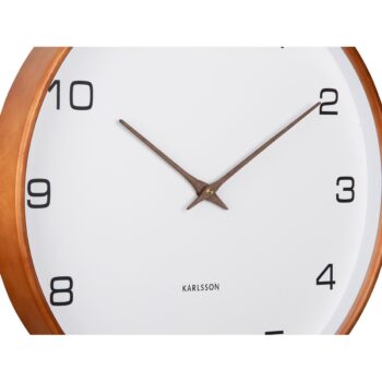 Karlsson 5993WH dizajnové nástenné hodiny biela, pr. 40 cm