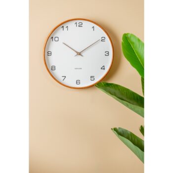 Karlsson 5993WH dizajnové nástenné hodiny biela, pr. 40 cm