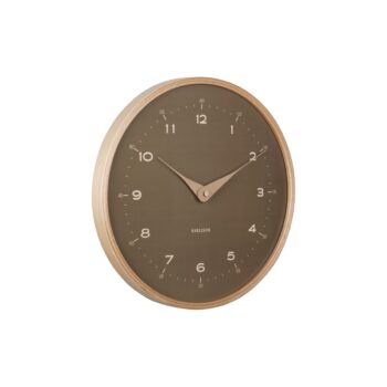Karlsson 5995MG dizajnové nástenné hodiny hnedé,priemer 30 cm