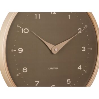Karlsson 5995MG dizajnové nástenné hodiny hnedé,priemer 30 cm