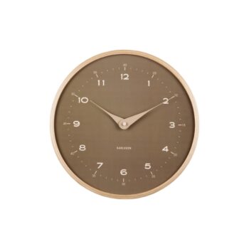 Karlsson 5995MG dizajnové nástenné hodiny hnedé,priemer 30 cm