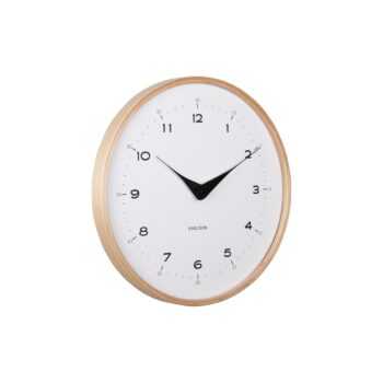 Karlsson 5995WH dizajnové nástenné hodiny biele,priemer 30 cm