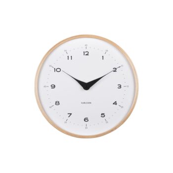 Karlsson 5995WH dizajnové nástenné hodiny biele,priemer 30 cm