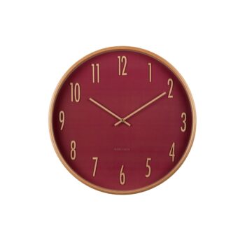 Karlsson 5996RD dizajnové nástenné hodiny červená, pr. 40 cm
