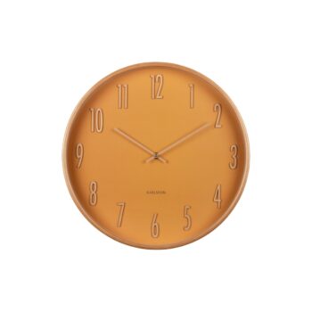Karlsson 5996YE dizajnové nástenné hodiny žltá, pr. 40 cm