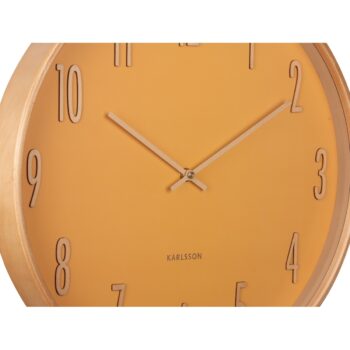 Karlsson 5996YE dizajnové nástenné hodiny žltá, pr. 40 cm