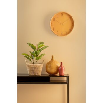 Karlsson 5996YE dizajnové nástenné hodiny žltá, pr. 40 cm