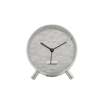 Karlsson 6004SI dizajnový budík strieborná, pr. 11 cm