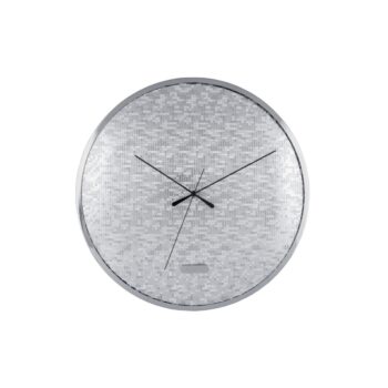 Karlsson 6005SI dizajnové nástenné hodiny strieborná, pr. 40 cm