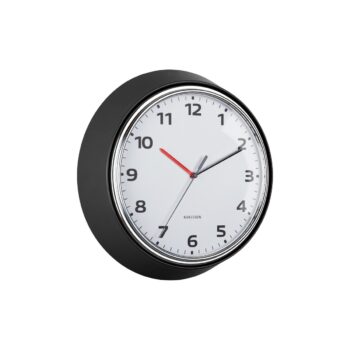Karlsson 6006BK dizajnové nástenné hodiny čierna, pr. 34 cm