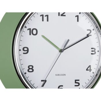 Karlsson 6006GR dizajnové nástenné hodiny zelená,pr. 34 cm