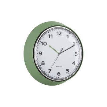 Karlsson 6006GR dizajnové nástenné hodiny zelená,pr. 34 cm