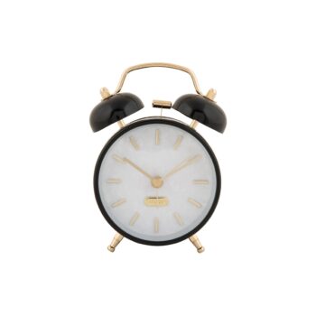 Karlsson 6009BK dizajnový budík čierny, priemer 12cm