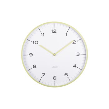 Karlsson 6011GR dizajnové nástenné hodiny žltá, pr. 40 cm