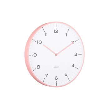Karlsson 6011PI dizajnové nástenné hodiny ružová, pr. 40 cm