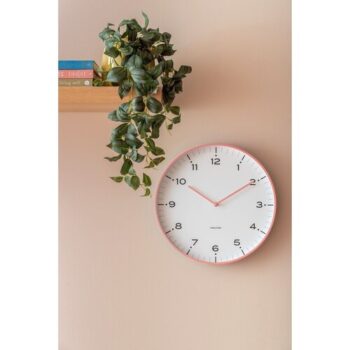 Karlsson 6011PI dizajnové nástenné hodiny ružová, pr. 40 cm